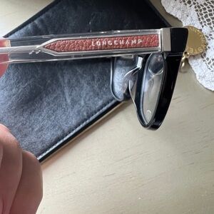 Longchamp Black and Tan Glasses